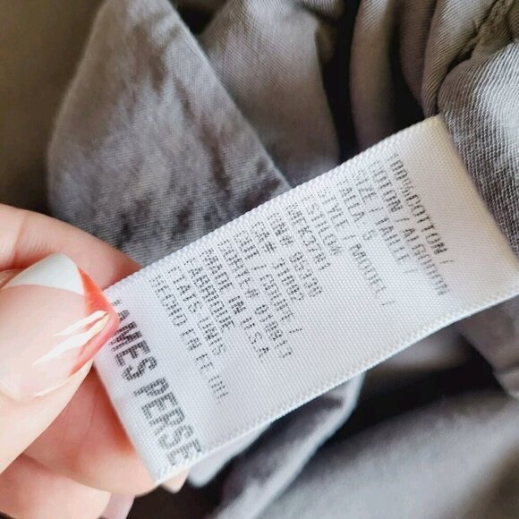 Standard James Perse Women High Gauge Jersey Top Sz 5 Xxl Long Sleeve Pocket Tee - Picture 5 of 8